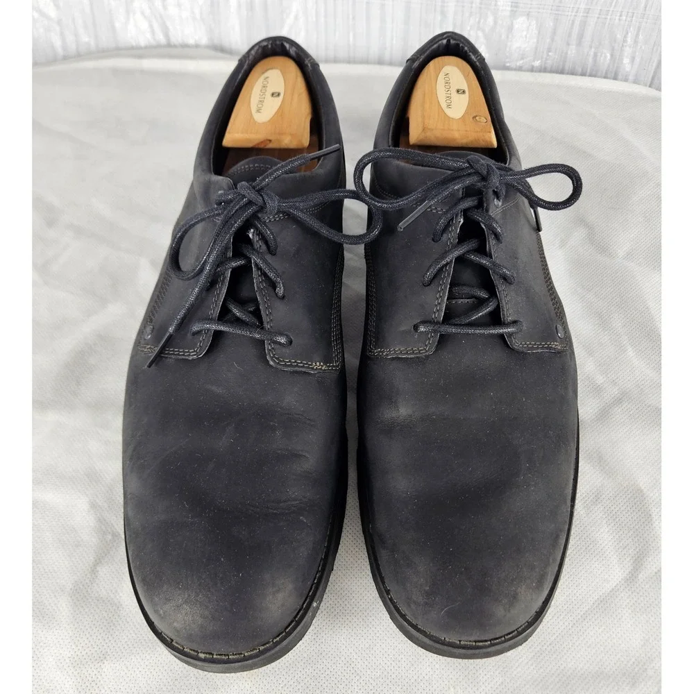 Timberland Mens 13M Smart Comfort Black Leather Oxford Dress Shoes 95534
